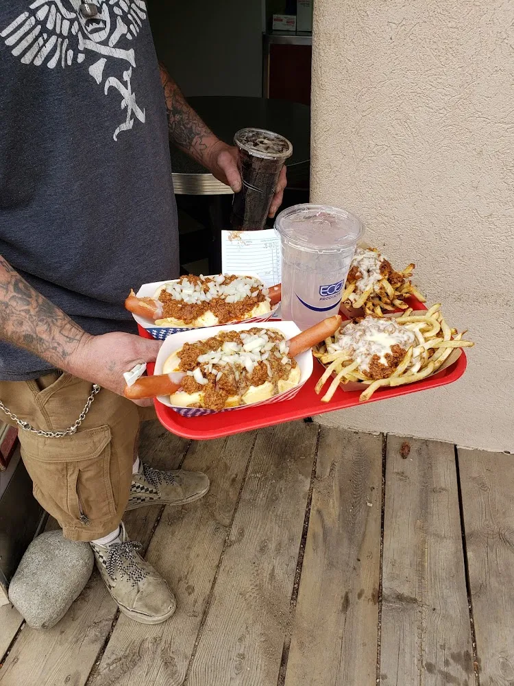 The Hot Dog with Fries with Cheese